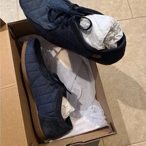 Clarks Men's Navy Quilted Sneakers